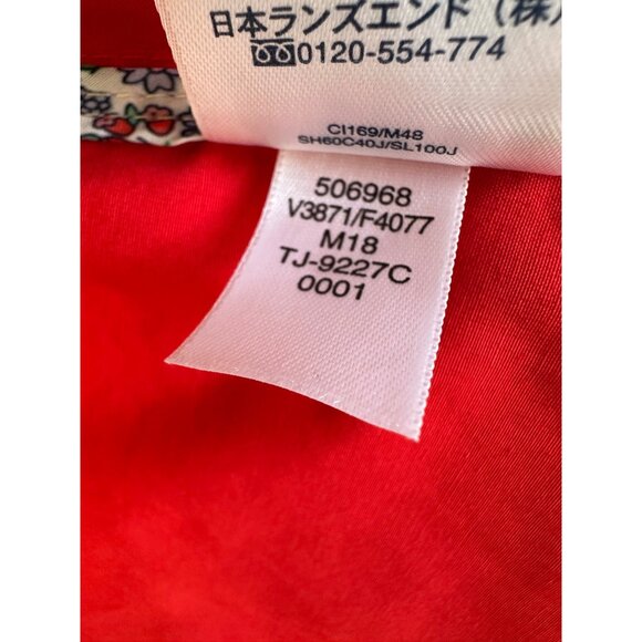 Lands End Womens Red Hooded Jacket Cotton/Polyester Blend Size S Style 506968 - Picture 15 of 15